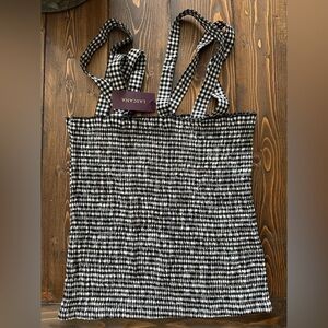 Lascana Black and White Gingham Top